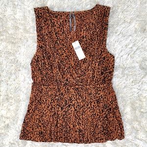 New Anthropologie Kadie Wrap Peplum Top S